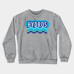 Hydros! Retro Aqua Logo Crewneck Sweatshirt